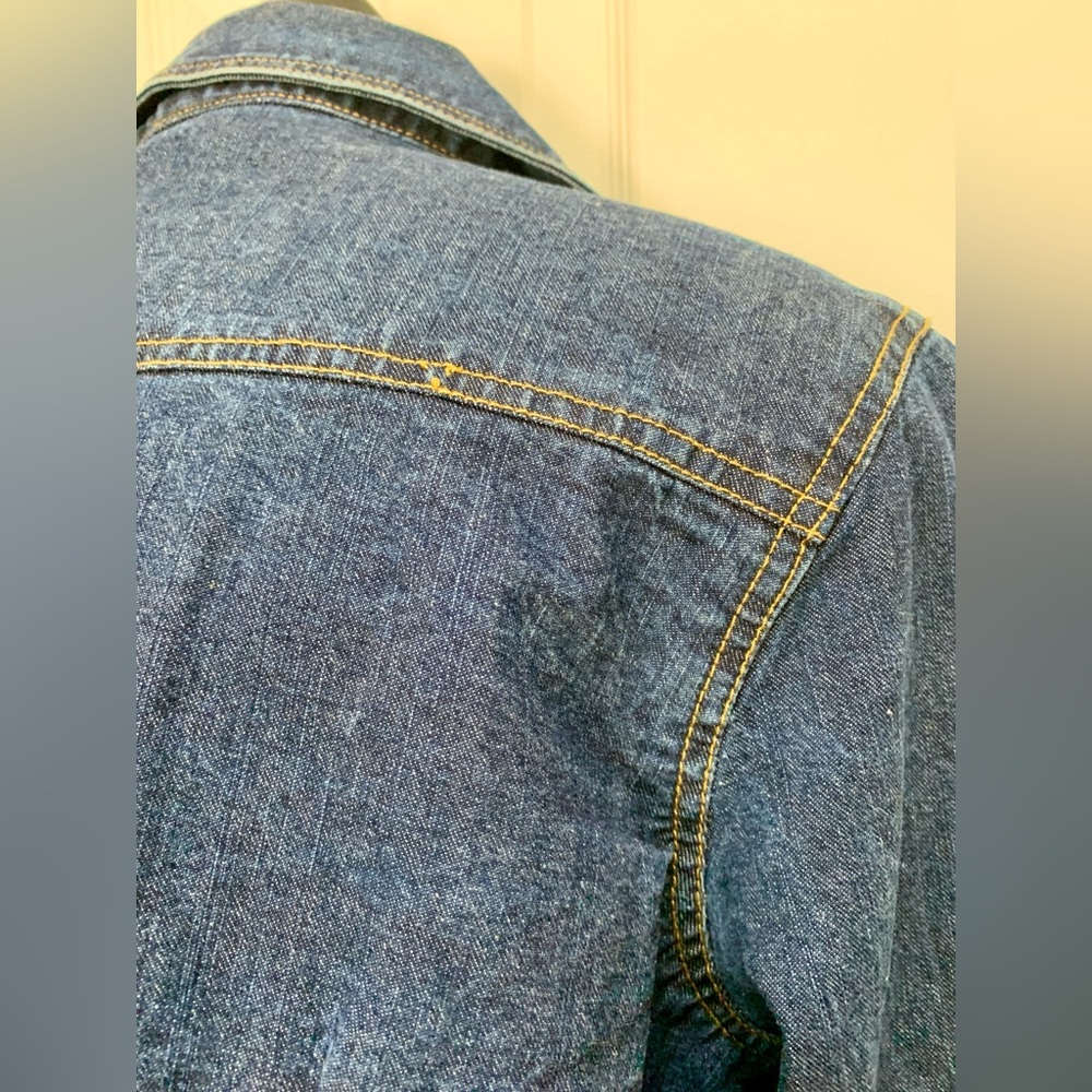 Tradition Country Collection Vintage Denim Jean Jacket Embroidered Sz XL Sequins - Picture 11 of 15